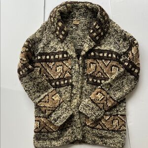 Unisex Ecuadorean Handknit Cardigan -Women’s Large or Men’s Medium
